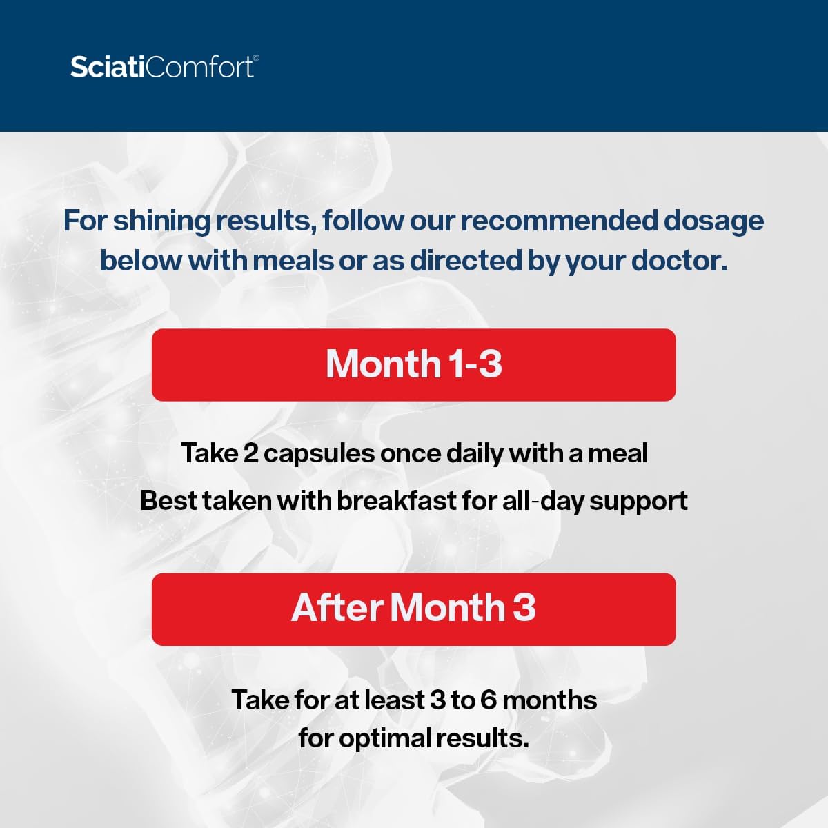 SciatiEase SciatiComfort Spine & Disc Support Supplement, 30 Day Supply