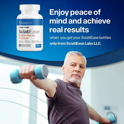 SciatiEase Sciatic Nerve Health Support Supplement, 120 Capsules